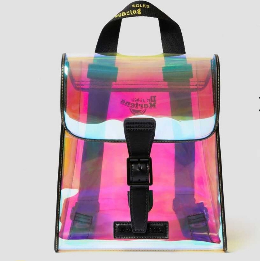 Dr Martens New IRIDESCENT PU MINI BACKPACK Vegan transparent